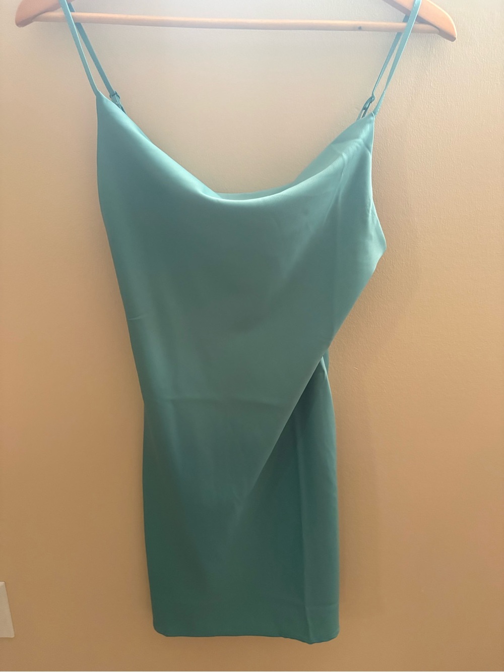 Urban Outfitters Teal Slip Mini Dress